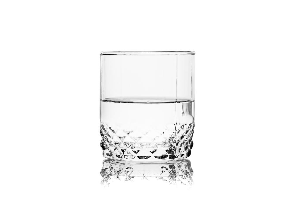 glass of water isolated on a white background